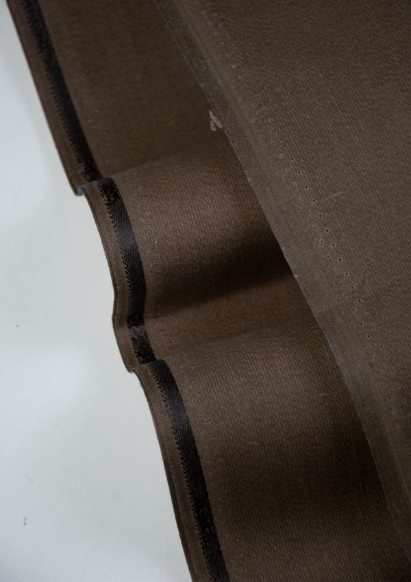 ECOF CHOCOLATE BROWN KHADAR FABRIC - Image 2