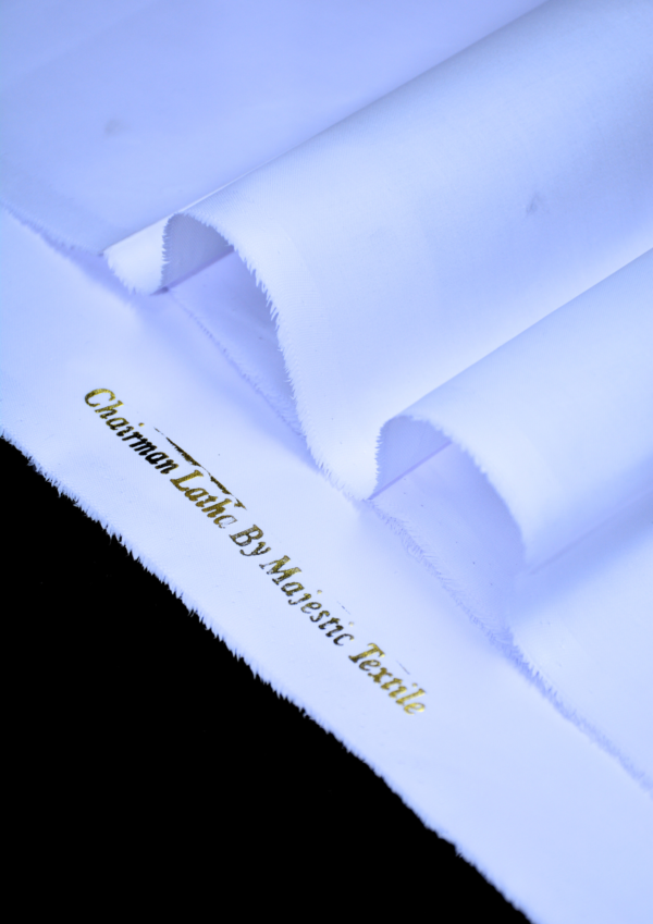 ECOF-white Latha Cotton Fabric – Premium, Soft, and Versatile