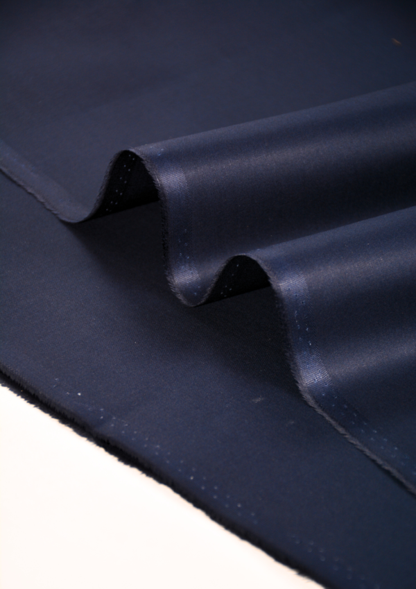ECOF Navy Blue Cotton Fabric – Premium Softness and Timeless Style