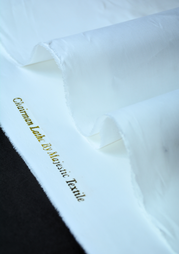 ECOF Off White Latha Cotton Fabric – Premium Softness and Versatile Elegance